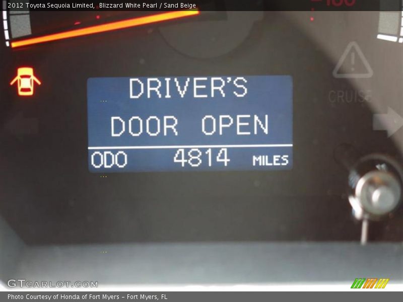 Blizzard White Pearl / Sand Beige 2012 Toyota Sequoia Limited