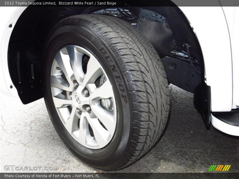Blizzard White Pearl / Sand Beige 2012 Toyota Sequoia Limited