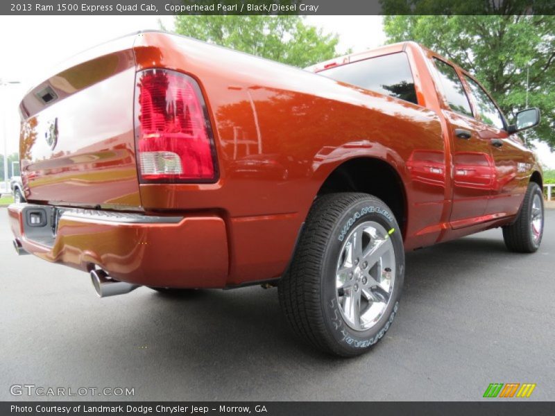 Copperhead Pearl / Black/Diesel Gray 2013 Ram 1500 Express Quad Cab