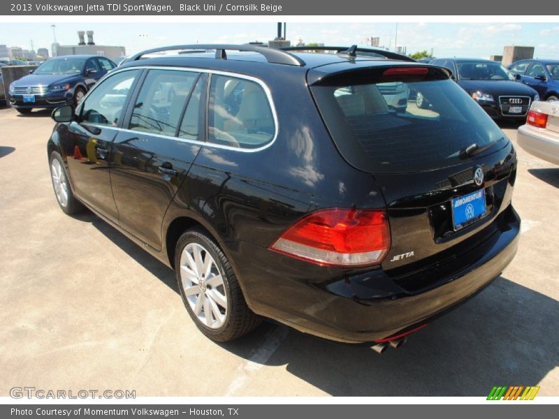 Black Uni / Cornsilk Beige 2013 Volkswagen Jetta TDI SportWagen