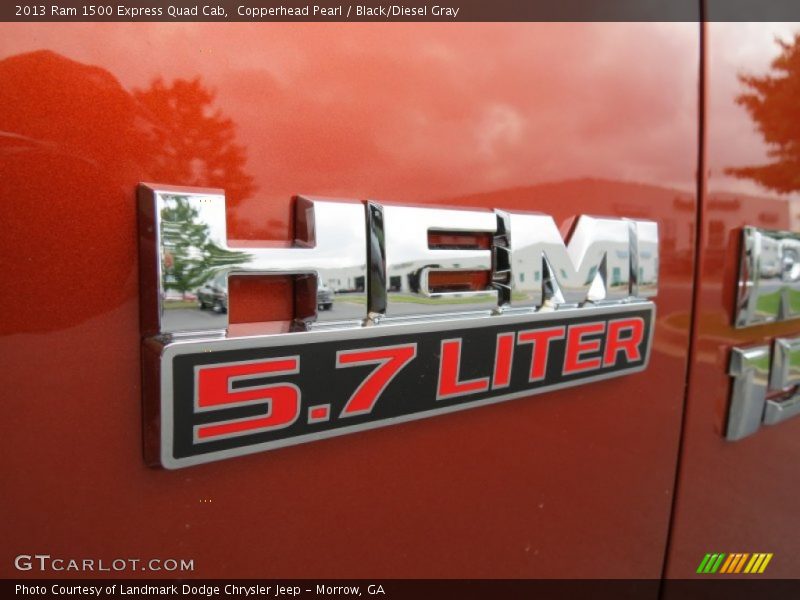 Copperhead Pearl / Black/Diesel Gray 2013 Ram 1500 Express Quad Cab