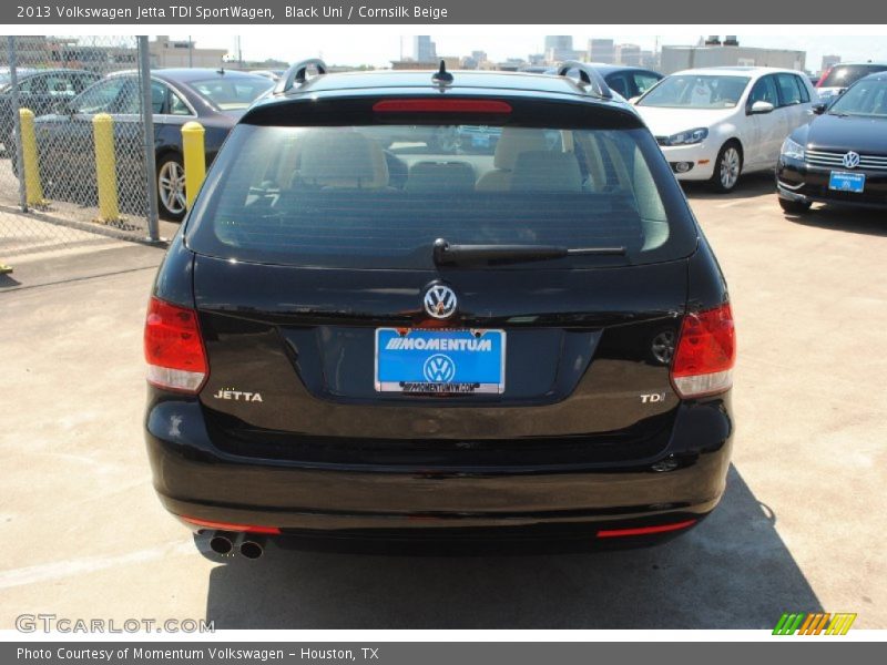 Black Uni / Cornsilk Beige 2013 Volkswagen Jetta TDI SportWagen