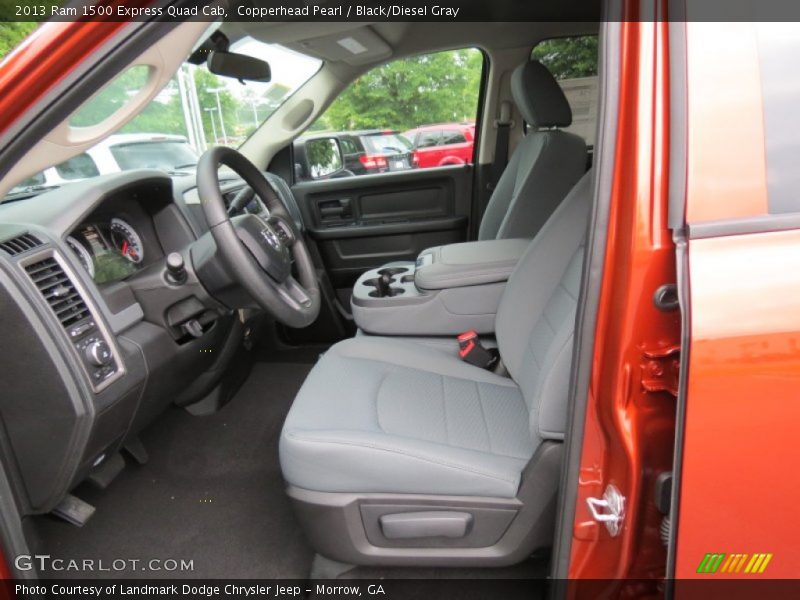 Copperhead Pearl / Black/Diesel Gray 2013 Ram 1500 Express Quad Cab