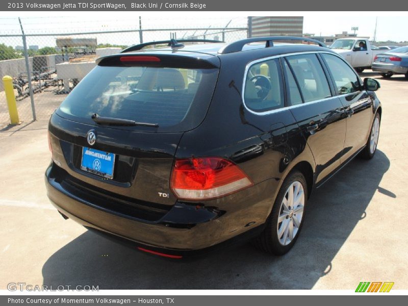 Black Uni / Cornsilk Beige 2013 Volkswagen Jetta TDI SportWagen