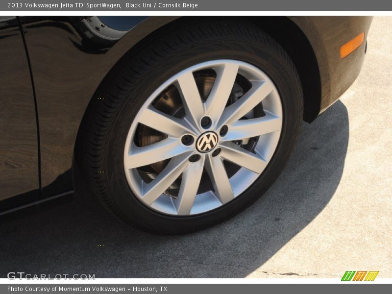 Black Uni / Cornsilk Beige 2013 Volkswagen Jetta TDI SportWagen