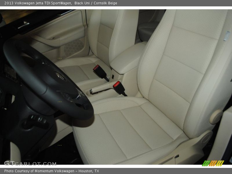 Black Uni / Cornsilk Beige 2013 Volkswagen Jetta TDI SportWagen