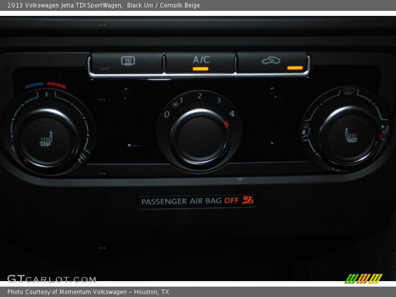 Black Uni / Cornsilk Beige 2013 Volkswagen Jetta TDI SportWagen