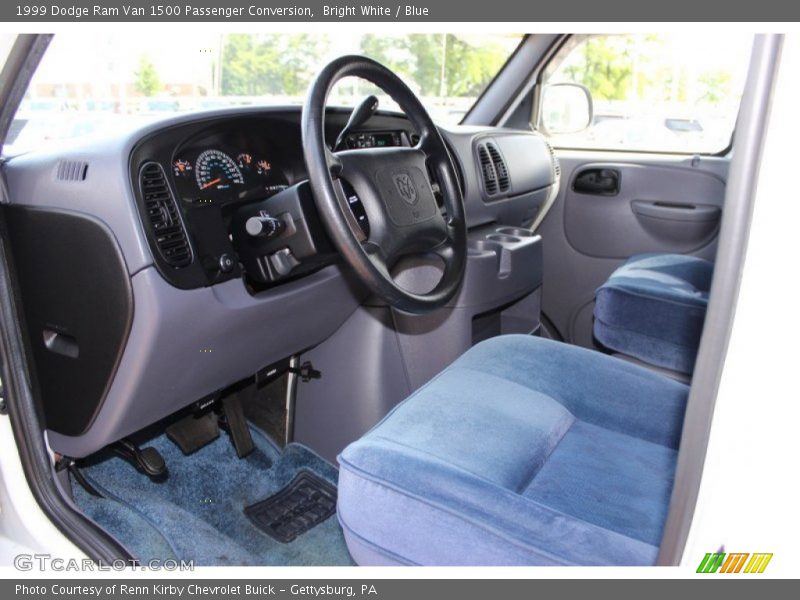 Blue Interior - 1999 Ram Van 1500 Passenger Conversion 