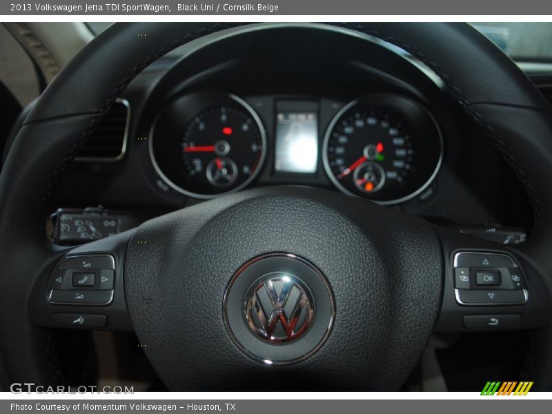 Black Uni / Cornsilk Beige 2013 Volkswagen Jetta TDI SportWagen