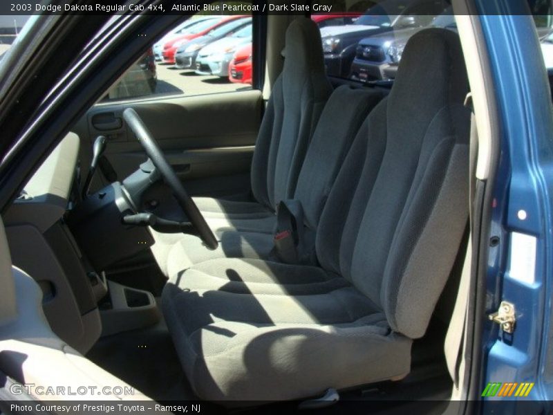 Atlantic Blue Pearlcoat / Dark Slate Gray 2003 Dodge Dakota Regular Cab 4x4