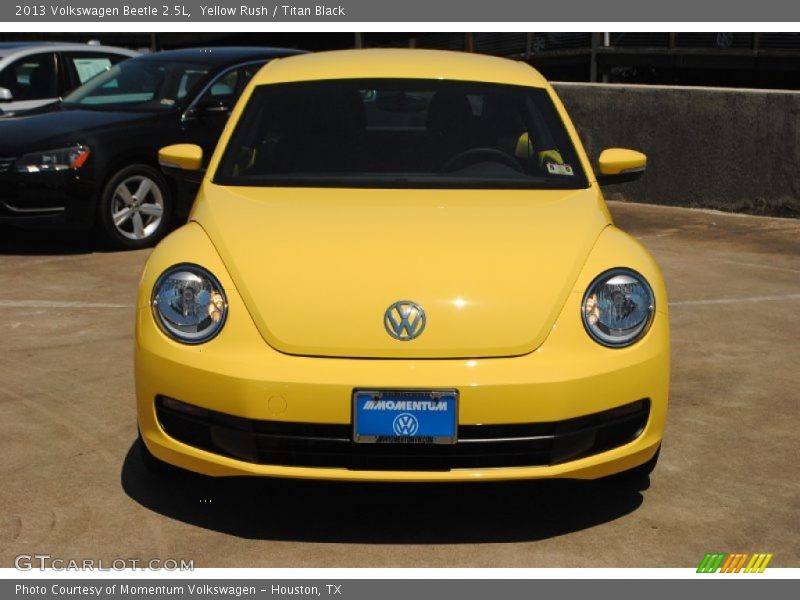 Yellow Rush / Titan Black 2013 Volkswagen Beetle 2.5L