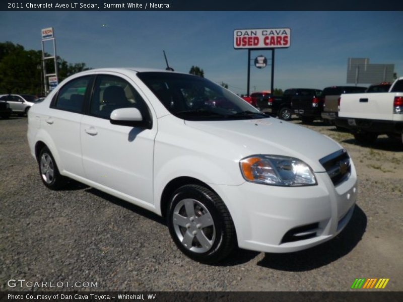 Summit White / Neutral 2011 Chevrolet Aveo LT Sedan
