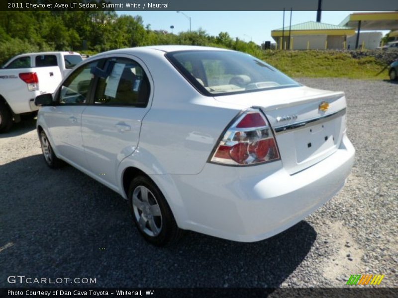 Summit White / Neutral 2011 Chevrolet Aveo LT Sedan