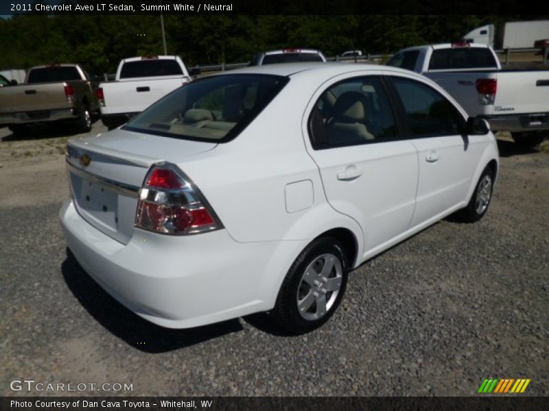 Summit White / Neutral 2011 Chevrolet Aveo LT Sedan