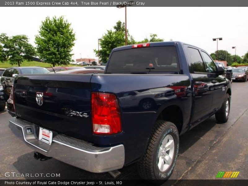 True Blue Pearl / Black/Diesel Gray 2013 Ram 1500 Express Crew Cab 4x4