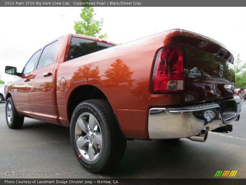 Copperhead Pearl / Black/Diesel Gray 2013 Ram 1500 Big Horn Crew Cab