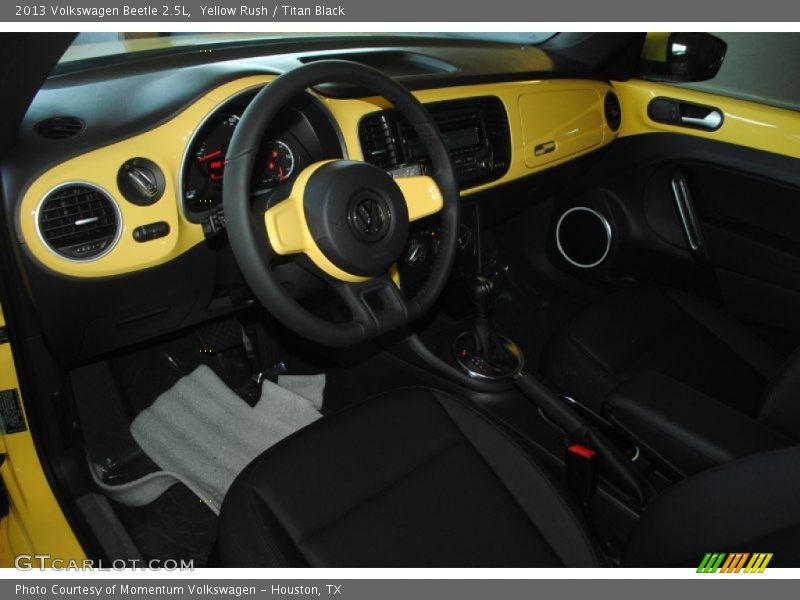 Yellow Rush / Titan Black 2013 Volkswagen Beetle 2.5L