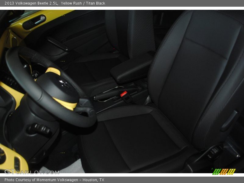 Yellow Rush / Titan Black 2013 Volkswagen Beetle 2.5L