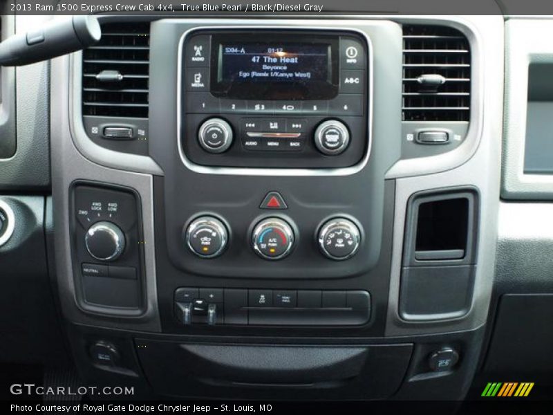 True Blue Pearl / Black/Diesel Gray 2013 Ram 1500 Express Crew Cab 4x4