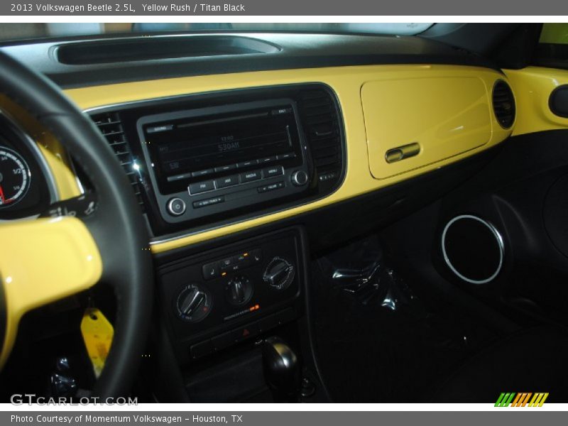 Yellow Rush / Titan Black 2013 Volkswagen Beetle 2.5L