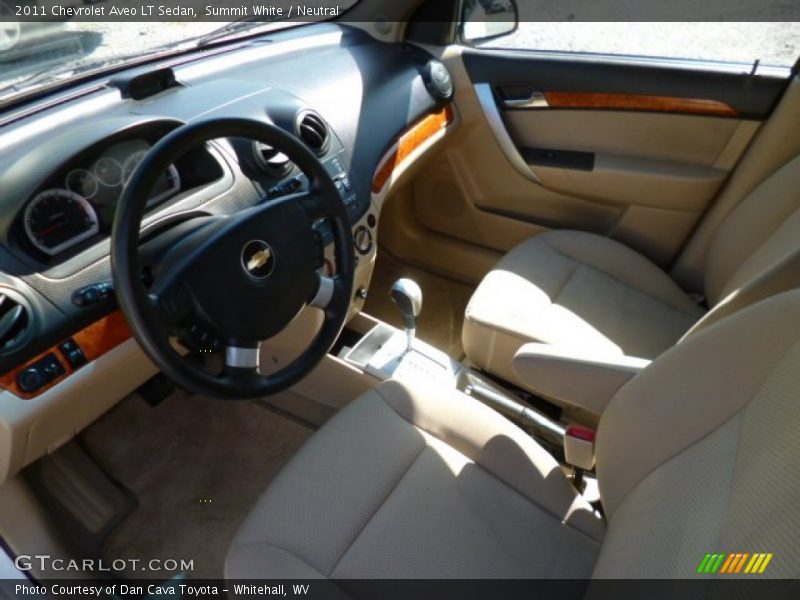 Summit White / Neutral 2011 Chevrolet Aveo LT Sedan