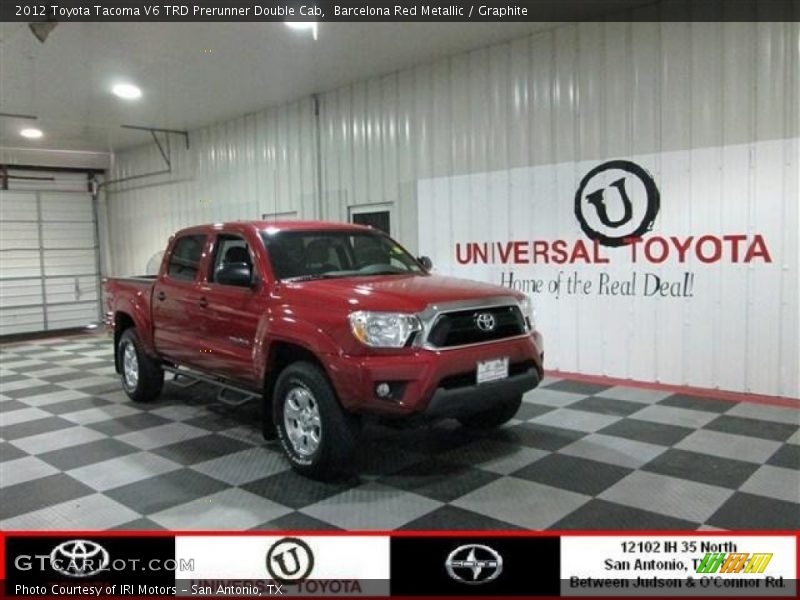 Barcelona Red Metallic / Graphite 2012 Toyota Tacoma V6 TRD Prerunner Double Cab