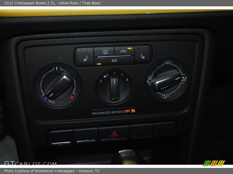 Yellow Rush / Titan Black 2013 Volkswagen Beetle 2.5L