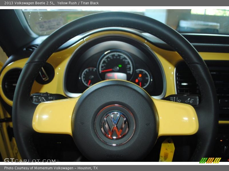 Yellow Rush / Titan Black 2013 Volkswagen Beetle 2.5L