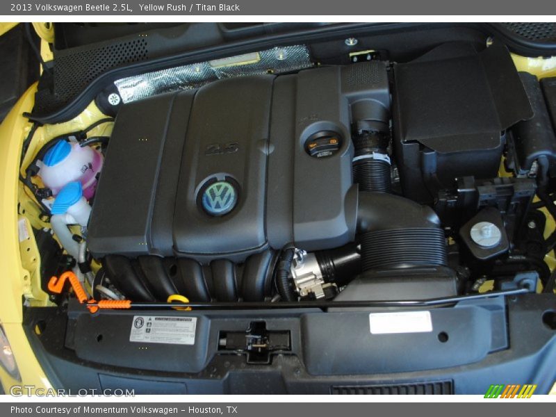 Yellow Rush / Titan Black 2013 Volkswagen Beetle 2.5L