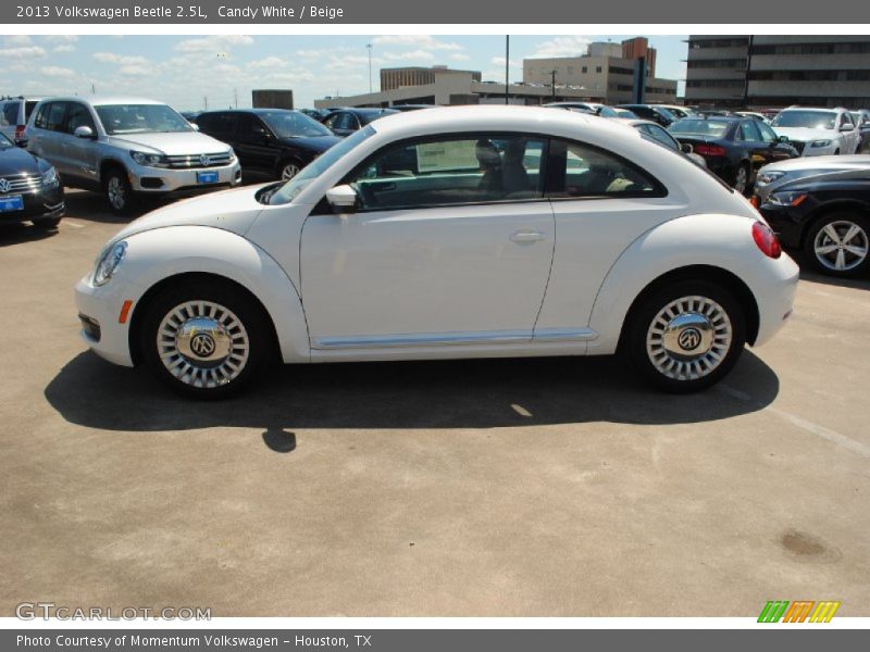Candy White / Beige 2013 Volkswagen Beetle 2.5L