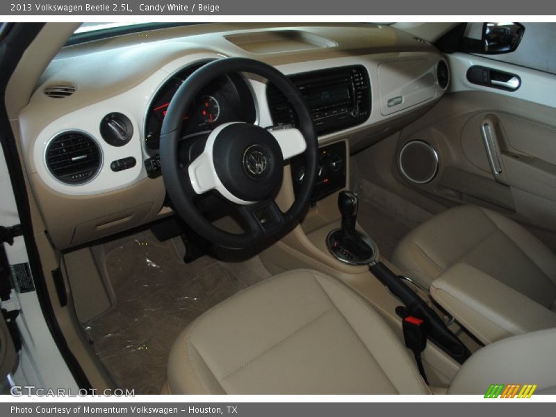 Candy White / Beige 2013 Volkswagen Beetle 2.5L