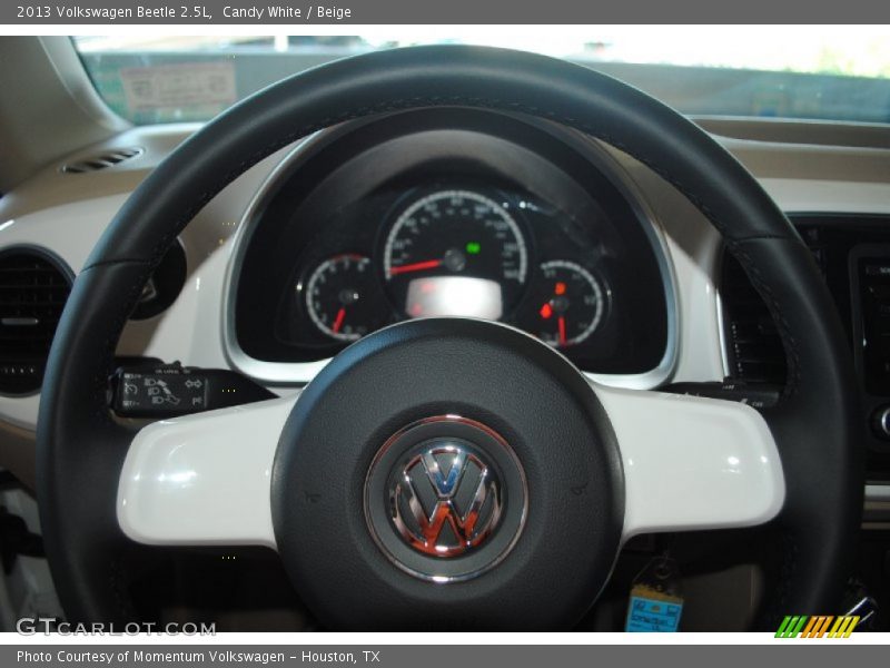 Candy White / Beige 2013 Volkswagen Beetle 2.5L