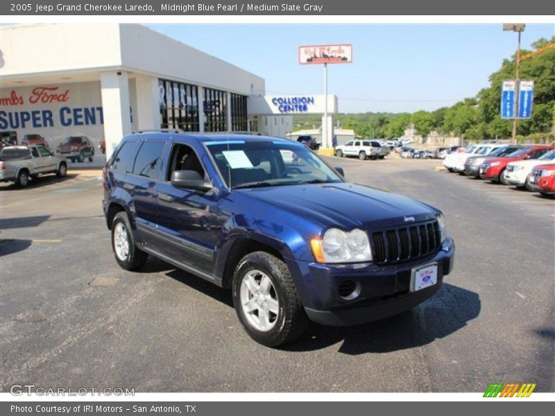 Midnight Blue Pearl / Medium Slate Gray 2005 Jeep Grand Cherokee Laredo
