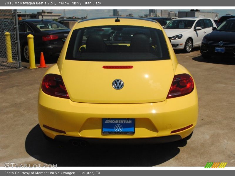 Yellow Rush / Titan Black 2013 Volkswagen Beetle 2.5L
