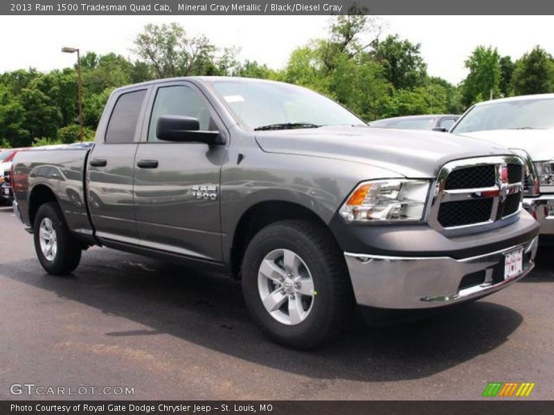 Mineral Gray Metallic / Black/Diesel Gray 2013 Ram 1500 Tradesman Quad Cab