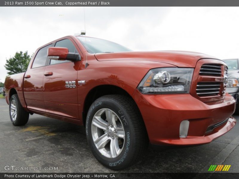 Copperhead Pearl / Black 2013 Ram 1500 Sport Crew Cab