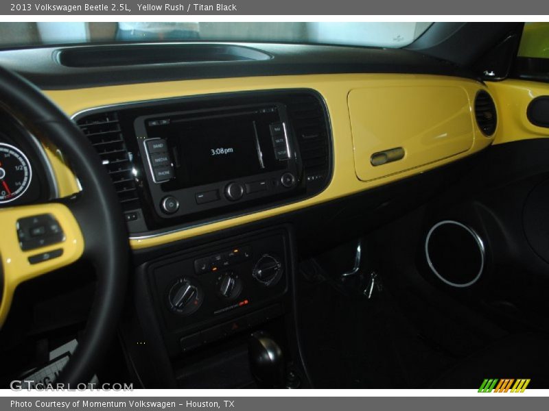 Yellow Rush / Titan Black 2013 Volkswagen Beetle 2.5L