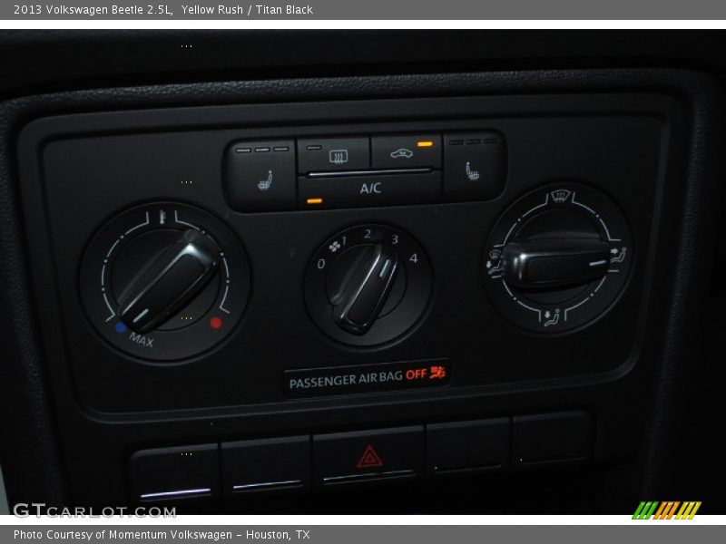 Yellow Rush / Titan Black 2013 Volkswagen Beetle 2.5L