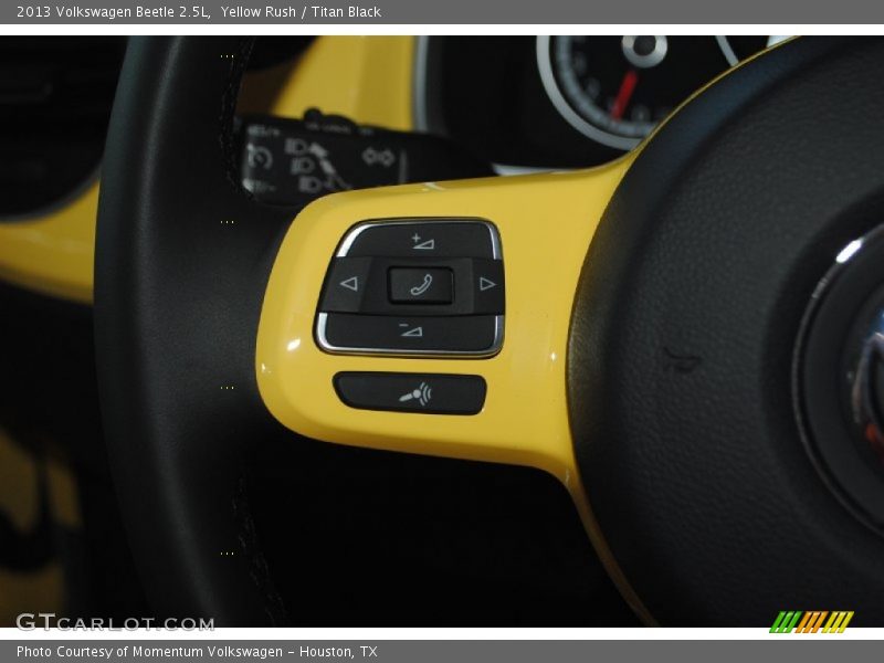 Yellow Rush / Titan Black 2013 Volkswagen Beetle 2.5L