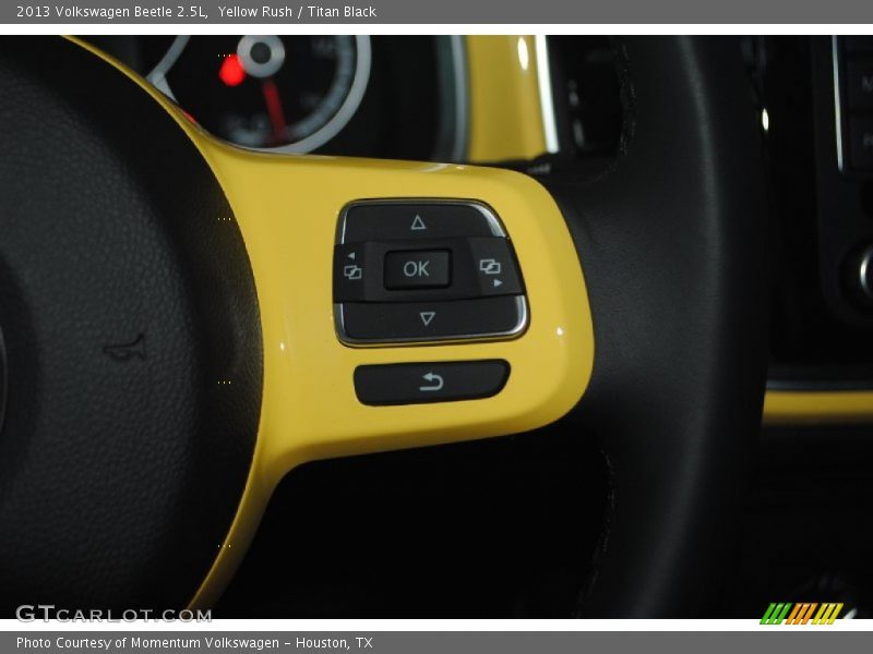 Yellow Rush / Titan Black 2013 Volkswagen Beetle 2.5L