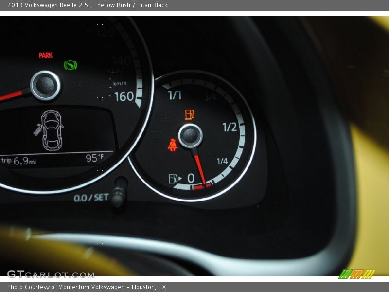 Yellow Rush / Titan Black 2013 Volkswagen Beetle 2.5L