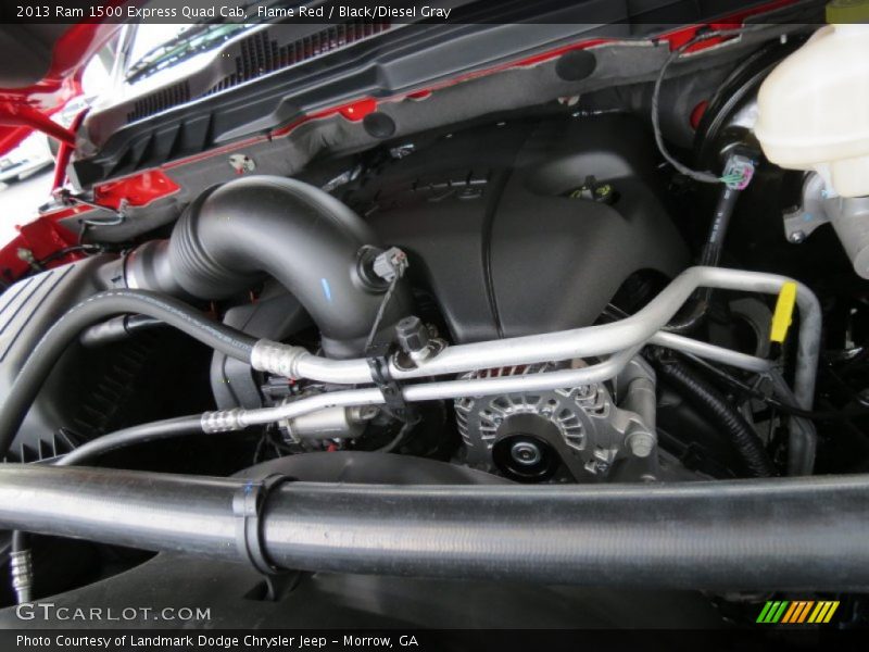 Flame Red / Black/Diesel Gray 2013 Ram 1500 Express Quad Cab