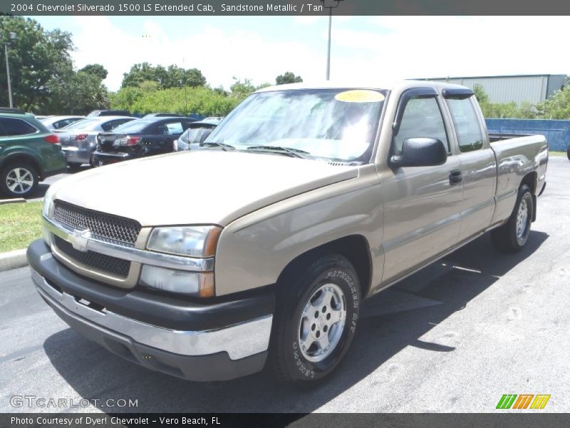 Sandstone Metallic / Tan 2004 Chevrolet Silverado 1500 LS Extended Cab