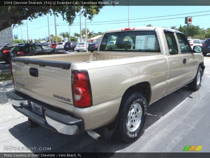 Sandstone Metallic / Tan 2004 Chevrolet Silverado 1500 LS Extended Cab