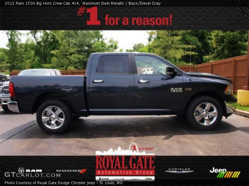 Maximum Steel Metallic / Black/Diesel Gray 2013 Ram 1500 Big Horn Crew Cab 4x4