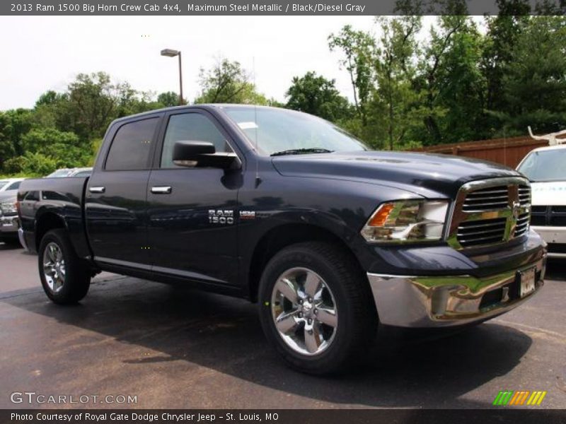 Maximum Steel Metallic / Black/Diesel Gray 2013 Ram 1500 Big Horn Crew Cab 4x4