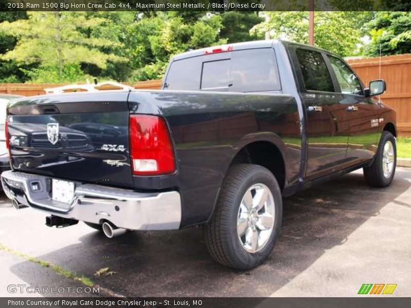 Maximum Steel Metallic / Black/Diesel Gray 2013 Ram 1500 Big Horn Crew Cab 4x4