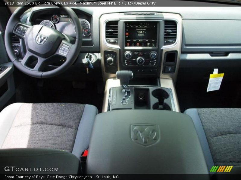 Maximum Steel Metallic / Black/Diesel Gray 2013 Ram 1500 Big Horn Crew Cab 4x4