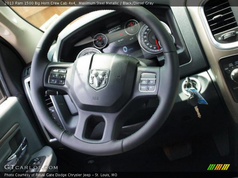 Maximum Steel Metallic / Black/Diesel Gray 2013 Ram 1500 Big Horn Crew Cab 4x4