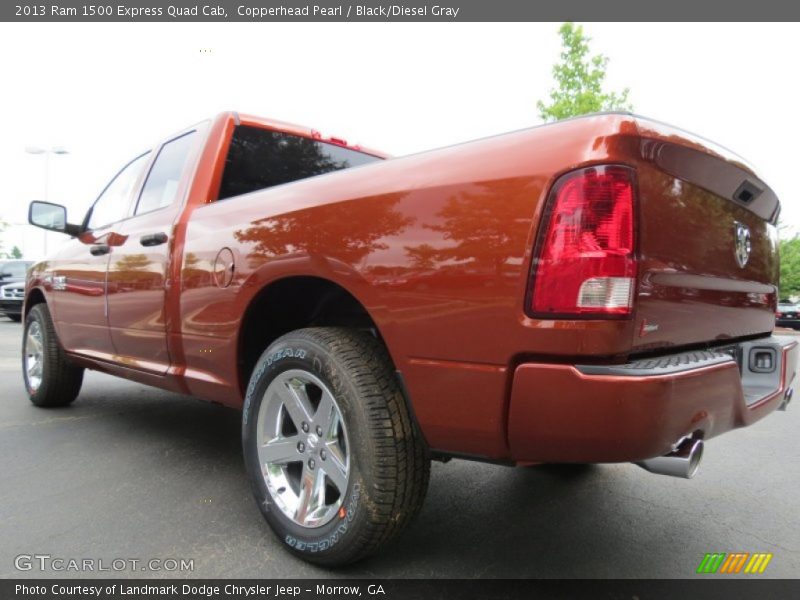 Copperhead Pearl / Black/Diesel Gray 2013 Ram 1500 Express Quad Cab